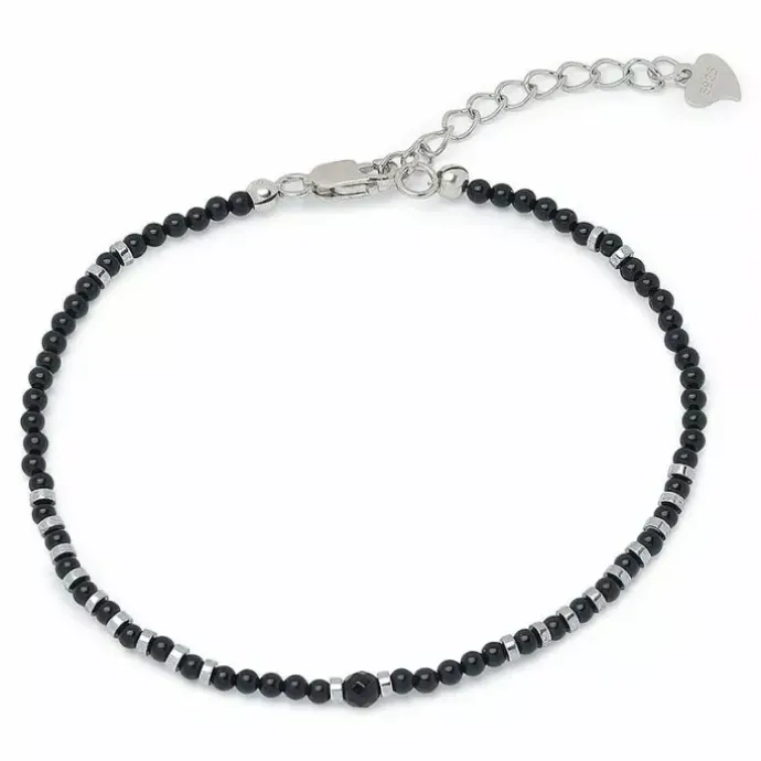 Sten armbånd med onyks og hematite.