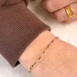 Sten armbånd med turmalin og hematite.