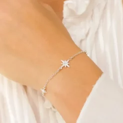 Stjerne armbånd i sølv