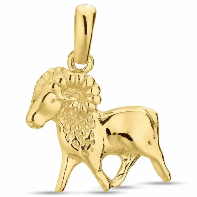 Stjernetegn vædderen vedhæng i 8 karat guld