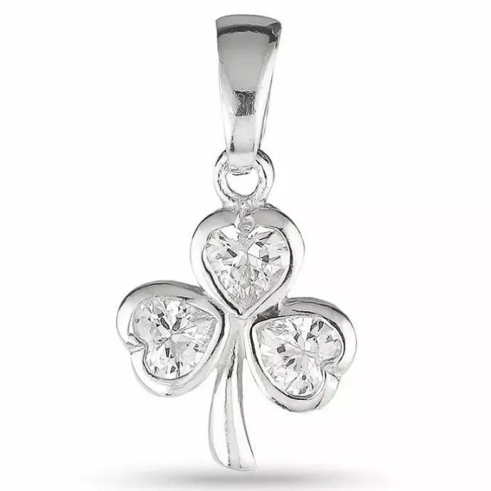 Trekløver vedhæng i sølv