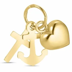 Tro-håb-kærlighed vedhæng i 8 karat guld