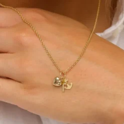 Tro-håb-kærlighed vedhæng i 8 karat guld