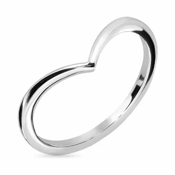 V ring i sølv