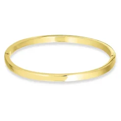Vandfast 4 mm armring i forgyldt stål - OCEANA