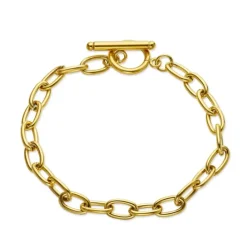 Vandfast armbånd i forgyldt stål 17 cm x 5,9 mm - OCEANA