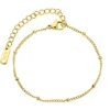 Vandfast armbånd i forgyldt stål 15 cm + 5 cm x 2,2 mm - OCEANA
