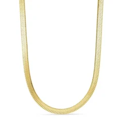 Vandfast halskæde i forgyldt stål 45 cm x 6 mm - OCEANA