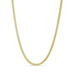 Vandfast halskæde i forgyldt stål 40 + 5 cm x 3 mm - OCEANA