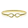 Vandfast infinity armring i forgyldt stål - OCEANA