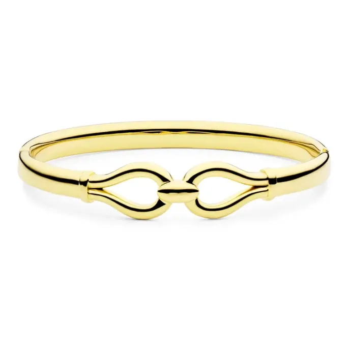 Vandfast infinity armring i forgyldt stål - OCEANA
