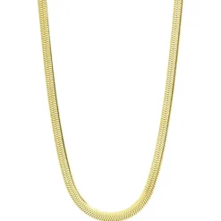Vandfast slangehalskæde i forgyldt stål 40 cm x 5 mm - OCEANA