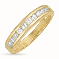 Yndig zirkon ring i forgyldt sølv