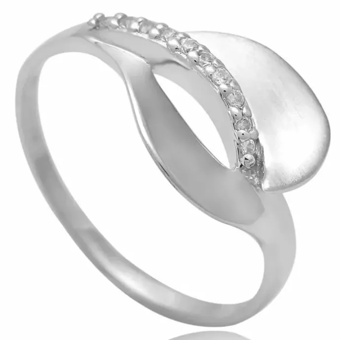 Yndig zirkon sølv ring i sølv