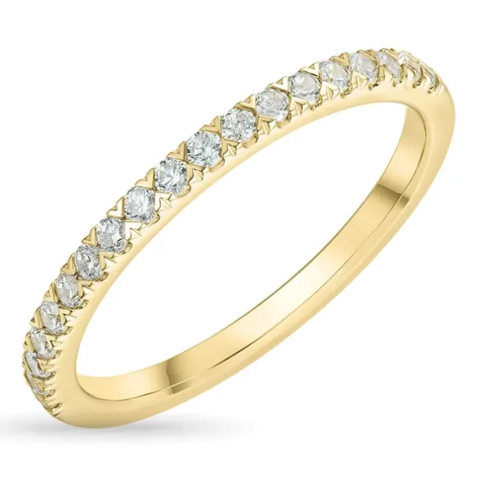 Zirkon guldring i 9 karat guld
