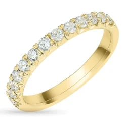 Zirkon guldring i 9 karat guld