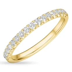 Zirkon guldring i 9 karat guld
