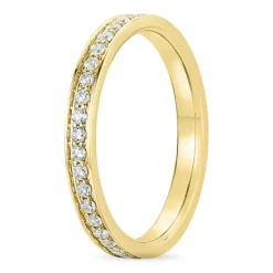 Zirkon guldring i 9 karat guld