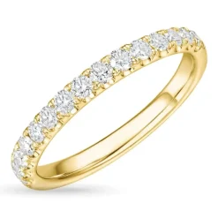 Zirkon guldring i 9 karat guld