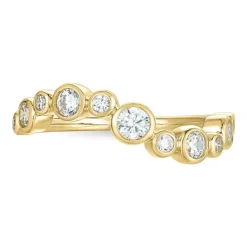 Zirkon guldring i 9 karat guld
