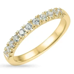 Zirkon guldring i 9 karat guld