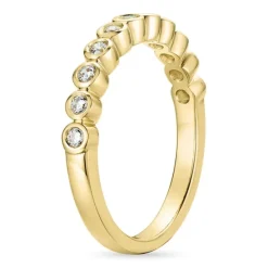 Zirkon guldring i 9 karat guld