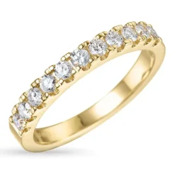 Zirkon ring i 9 karat guld