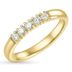 Zirkon ring i 9 karat guld