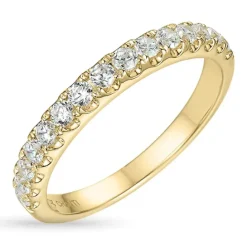 Zirkon ring i 9 karat guld