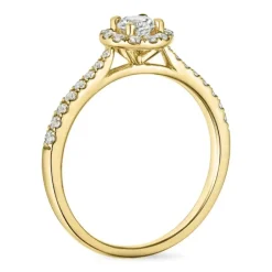 Zirkon ring i 9 karat guld