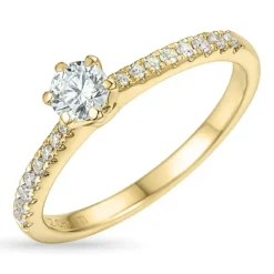 Zirkon ring i 9 karat guld
