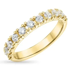 Zirkon ring i 9 karat guld