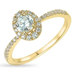 Zirkon ring i 9 karat guld