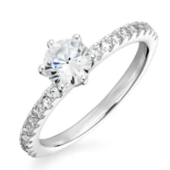 Zirkon ring i sølv