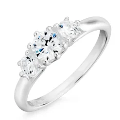 Zirkon ring i sølv