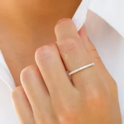 Zirkon ring i sølv