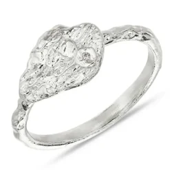 Zirkon ring i sølv