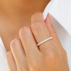 Zirkon ring i sølv