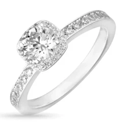 Zirkon ring i sølv