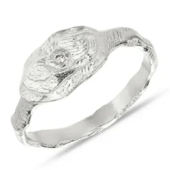 Zirkon ring i sølv