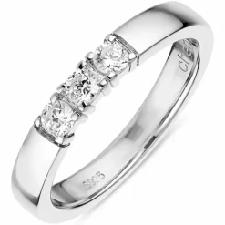 Zirkon ring i sølv
