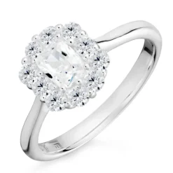Zirkon ring i sølv