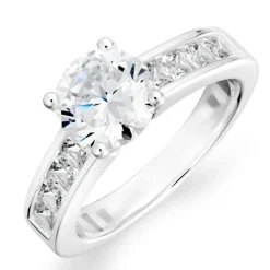 Zirkon ring i sølv