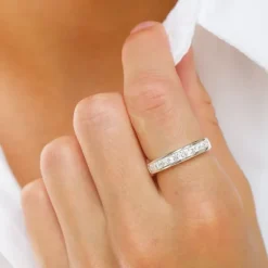 Zirkon ring i sølv