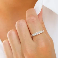 Zirkon ring i sølv