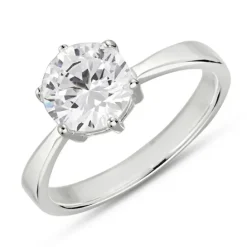 Zirkon ring i sølv