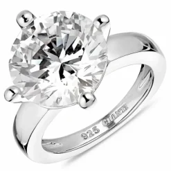 Zirkon ring i sølv