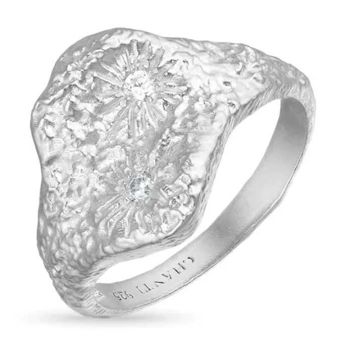 Zirkon ring i sølv