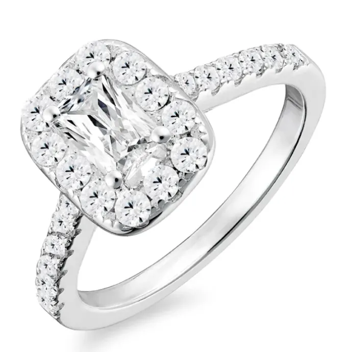Zirkon ring i sølv
