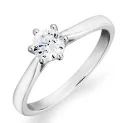 Zirkon ring i sølv